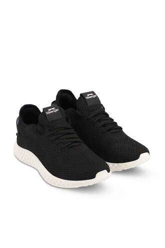 Slazenger ATOMIX Kadın Spor Ayakkabıları Siyah - Beyaz - Thumbnail