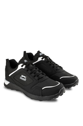Slazenger ATON Erkek Sneaker Ayakkabı Siyah - Beyaz - Thumbnail