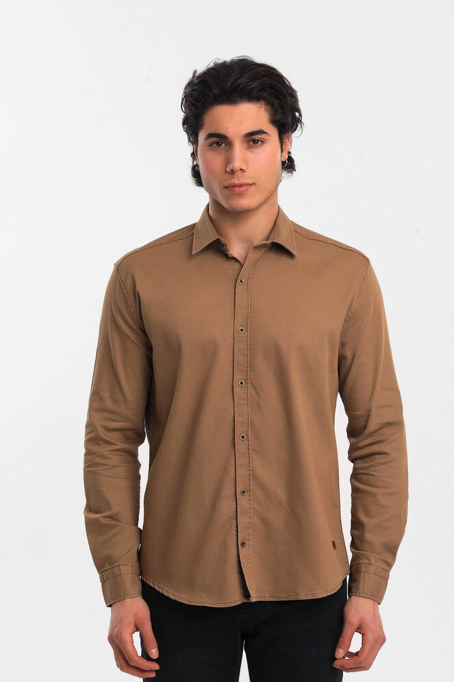 Slazenger BABER Erkek Gömlek Bej