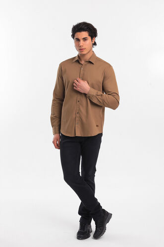 Slazenger BABER Men's Shirt Beige - Thumbnail