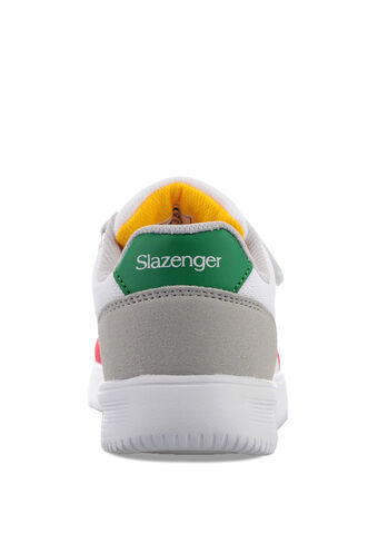 Slazenger BABY Sneaker Unisex Çocuk Ayakkabı Beyaz - Kırmızı - Thumbnail