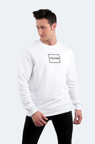 Slazenger BALA Men's Sweatshirt White - Thumbnail