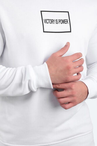 Slazenger BALA Men's Sweatshirt White - Thumbnail