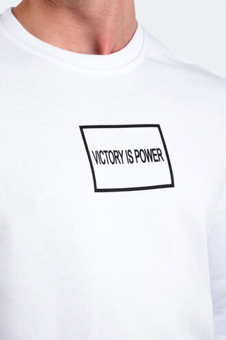 Slazenger BALA Men's Sweatshirt White - Thumbnail