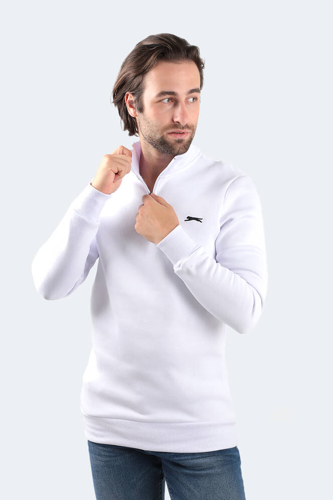 Slazenger BALBIN Erkek Sweatshirt Beyaz