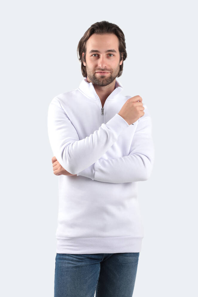 Slazenger BALBIN Erkek Sweatshirt Beyaz