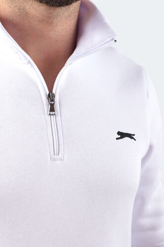 Slazenger BALBIN Erkek Sweatshirt Beyaz - Thumbnail