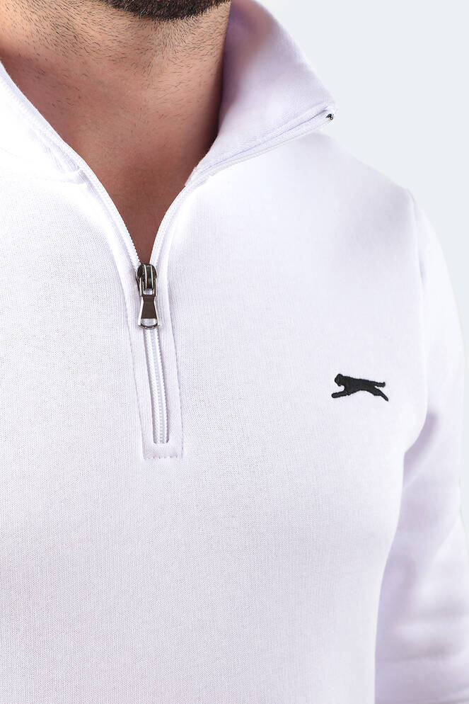 Slazenger BALBIN Erkek Sweatshirt Beyaz