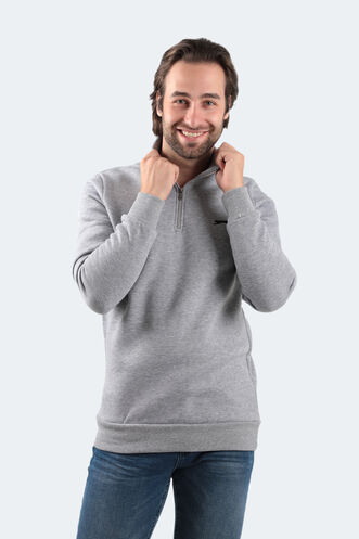 Slazenger BALBIN Erkek Sweatshirt Gri - Thumbnail