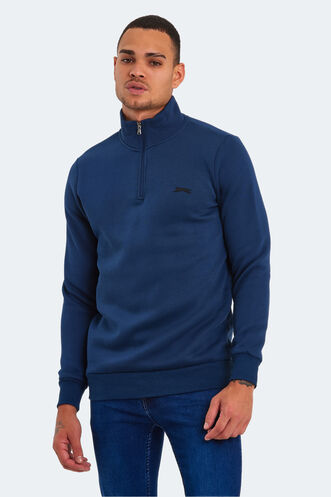 Slazenger BALBIN Erkek Sweatshirt İndigo - Thumbnail