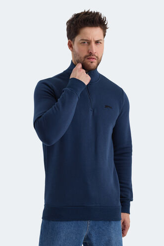 Slazenger BALBIN Erkek Sweatshirt İndigo - Thumbnail