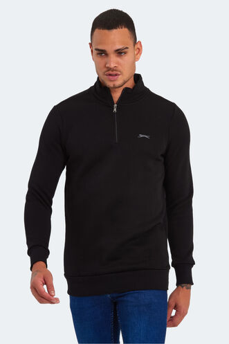 Slazenger BALBIN Erkek Sweatshirt Siyah - Thumbnail