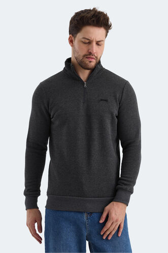 Slazenger BALBIN Men's Sweatshirt Anthracite - Thumbnail