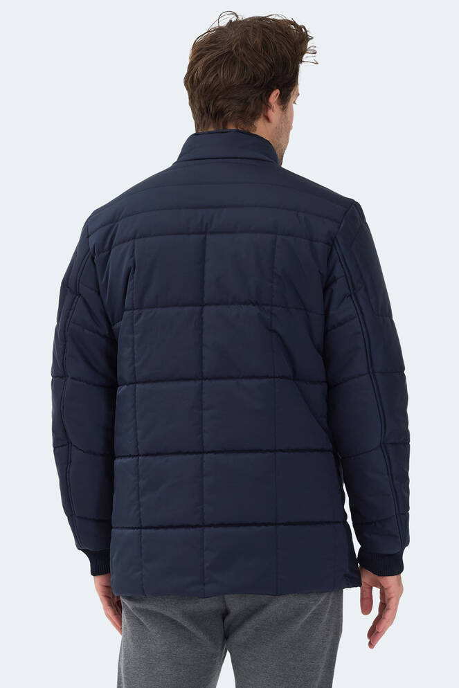 Slazenger BALDWING Erkek Dik Yaka Fermuarlı Lacivert Mont & Kaban