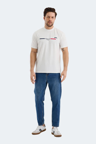 Slazenger BANDIT Erkek Ekru Tişört - Thumbnail