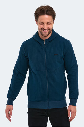 Slazenger BANKY Erkek Sweatshirt Indigo - Thumbnail