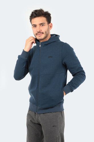 Slazenger BANKY Erkek Sweatshirt Indigo - Thumbnail