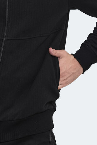 Slazenger BANKY Erkek Sweatshirt Siyah - Thumbnail