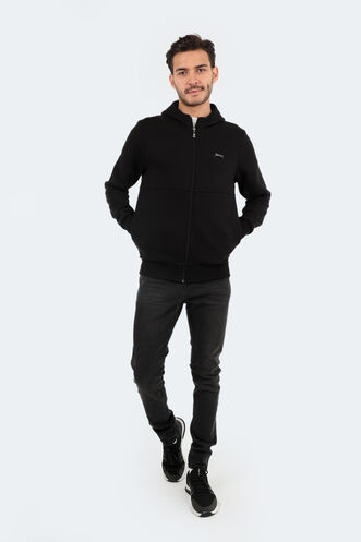 Slazenger BANKY Erkek Sweatshirt Siyah - Thumbnail