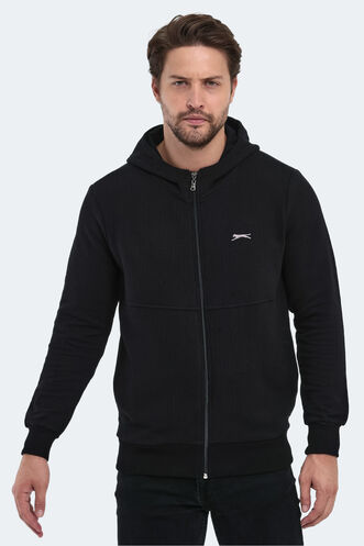 Slazenger BANKY Men's Sweatshirt Black - Thumbnail