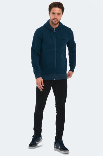 Slazenger BANKY Men's Sweatshirt Indigo - Thumbnail