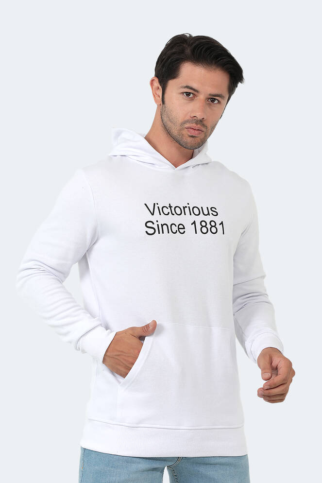 Slazenger BARNA Erkek Beyaz Sweatshırt
