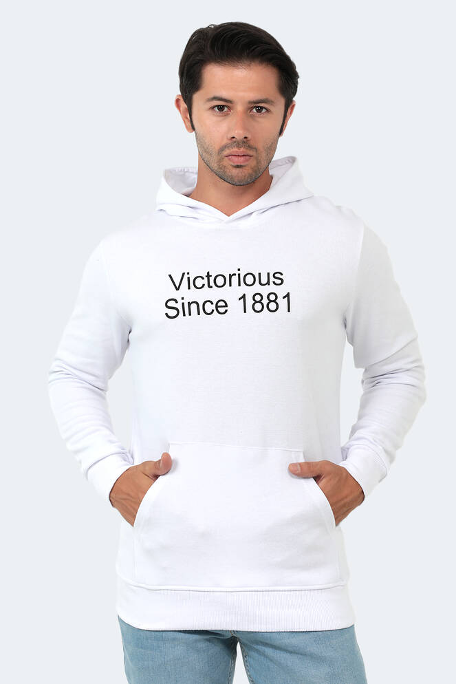 Slazenger BARNA Erkek Beyaz Sweatshırt