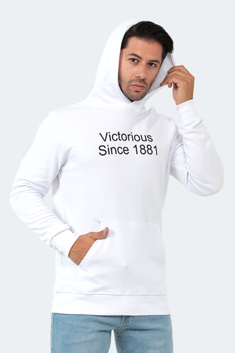 Slazenger BARNA Erkek Beyaz Sweatshırt - Thumbnail