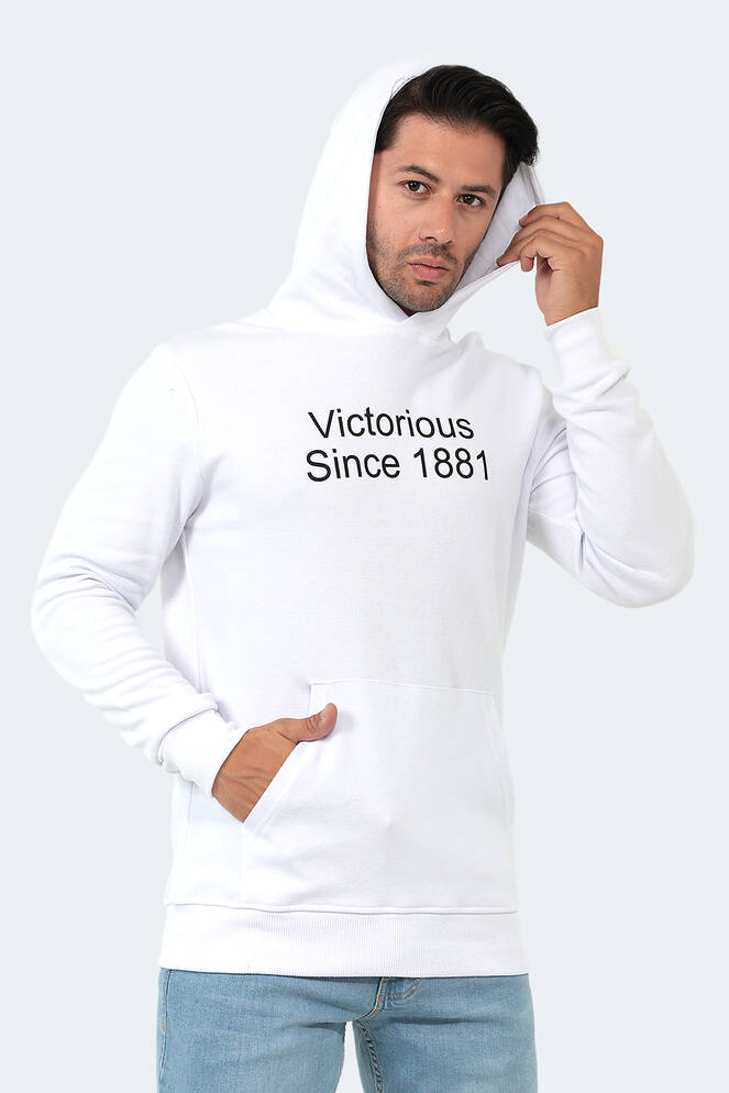 Slazenger BARNA Erkek Beyaz Sweatshırt