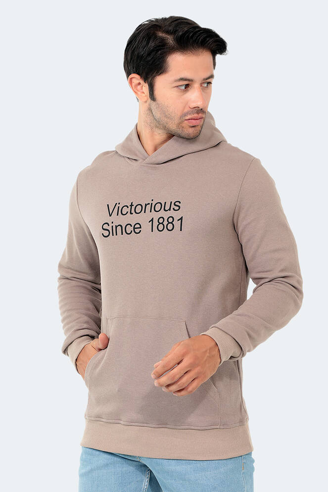 Slazenger BARNA Erkek Taş Gri Sweatshırt
