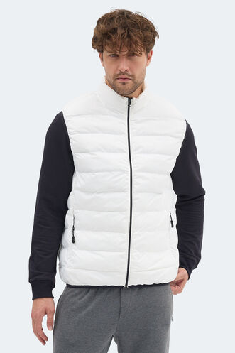 Slazenger - Slazenger BARROS Erkek Şişme Ekru Yelek