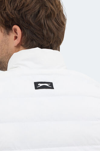 Slazenger BARROS Erkek Şişme Ekru Yelek - Thumbnail