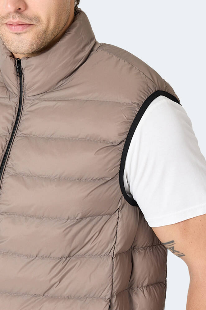 Slazenger BARROS Erkek Şişme Kahve Yelek