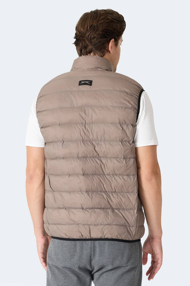 Slazenger BARROS Erkek Şişme Kahve Yelek