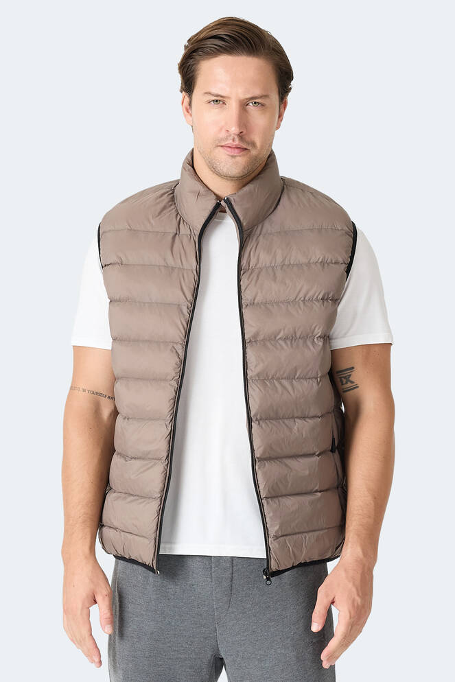 Slazenger BARROS Erkek Şişme Kahve Yelek