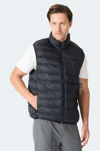 Slazenger BARROS Erkek Şişme Siyah Yelek - Thumbnail