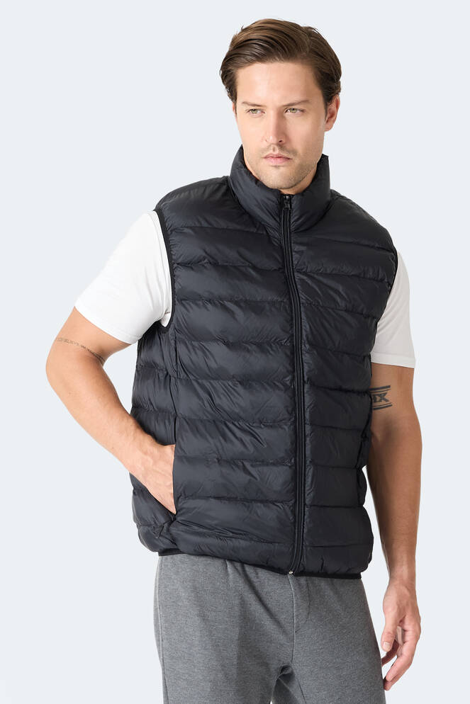 Slazenger BARROS Erkek Şişme Siyah Yelek