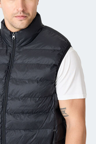 Slazenger BARROS Erkek Şişme Siyah Yelek - Thumbnail