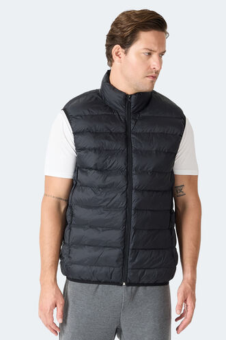 Slazenger BARROS Erkek Şişme Siyah Yelek - Thumbnail