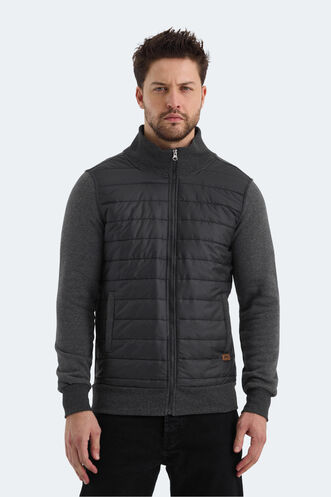 Slazenger BASIL Erkek Sweatshirt Antrasit - Thumbnail