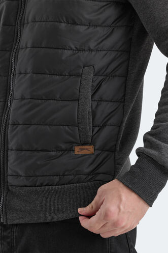 Slazenger BASIL Erkek Sweatshirt Antrasit - Thumbnail