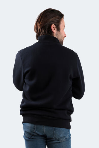 Slazenger BASIL Erkek Sweatshirt Lacivert - Thumbnail