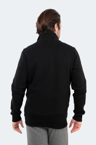Slazenger BASIL Erkek Sweatshirt Siyah - Thumbnail