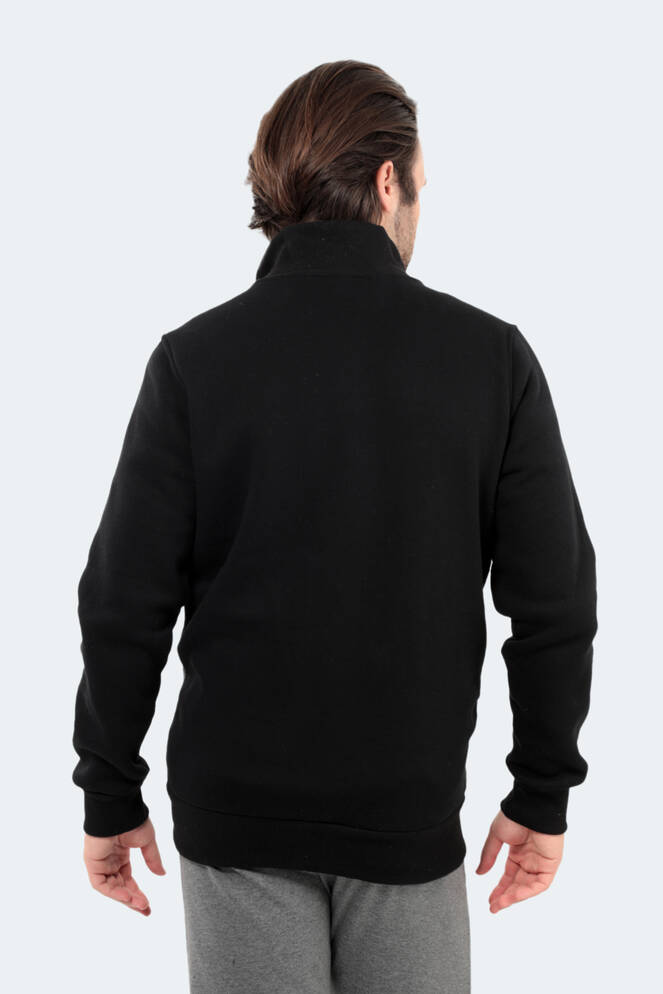 Slazenger BASIL Erkek Sweatshirt Siyah