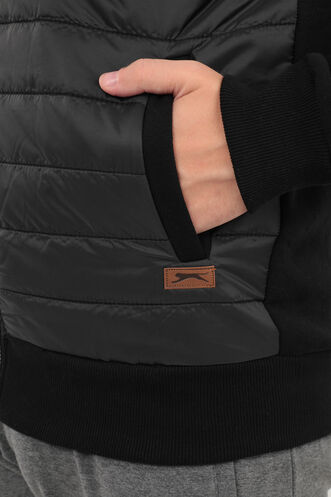 Slazenger BASIL Erkek Sweatshirt Siyah - Thumbnail