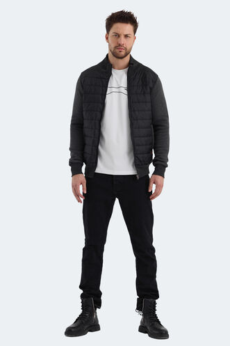 Slazenger BASIL Men's Sweatshirt Anthracite - Thumbnail