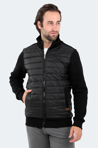 Slazenger BASIL Men's Sweatshirt Black - Thumbnail