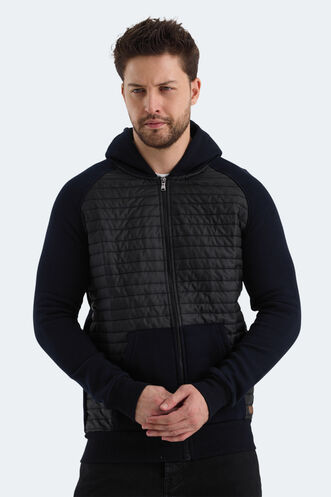Slazenger BASS Erkek Sweatshirt Lacivert - Thumbnail