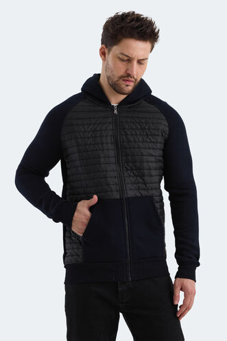 Slazenger BASS Erkek Sweatshirt Lacivert - Thumbnail