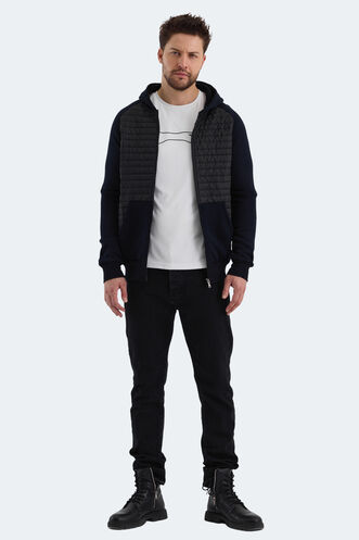 Slazenger BASS Erkek Sweatshirt Lacivert - Thumbnail